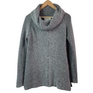 Ply Cashmere Cowl Neck Women's Long Sleeve Fuzzy Cashmere Sweater Size Small